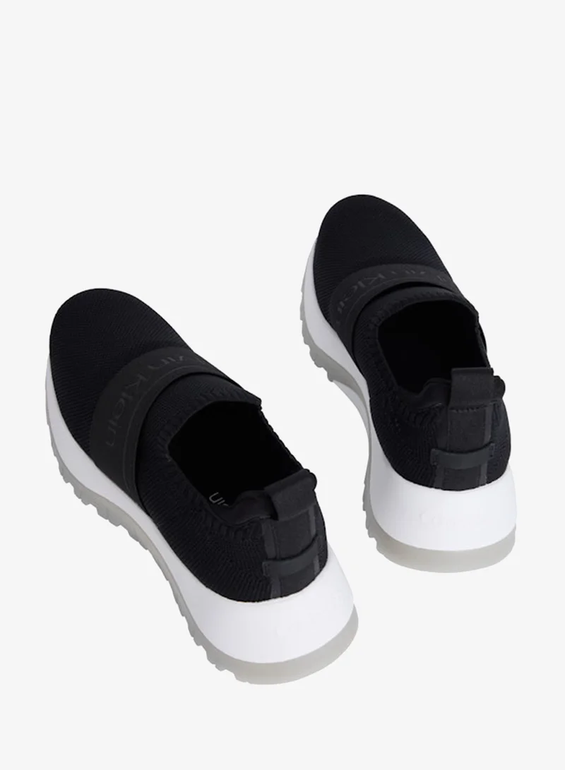 Calvin Klein Black Mesh Slip-On Chunky Runner Sock Trainers for Women | Best Price UAE